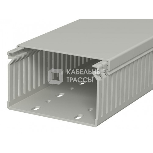 Распределительный кабельный канал LK4 60x100x2000 мм (ПВХ,серый) (LK4 60100) | 6178037 | OBO Bettermann