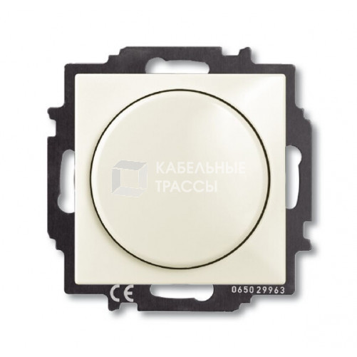 ABB Basic 55 Шале (белый) Светорегулятор поворотно-нажимной 60-400 Вт для л/н | 6515-0-0847 | 2CKA006515A0847 | ABB