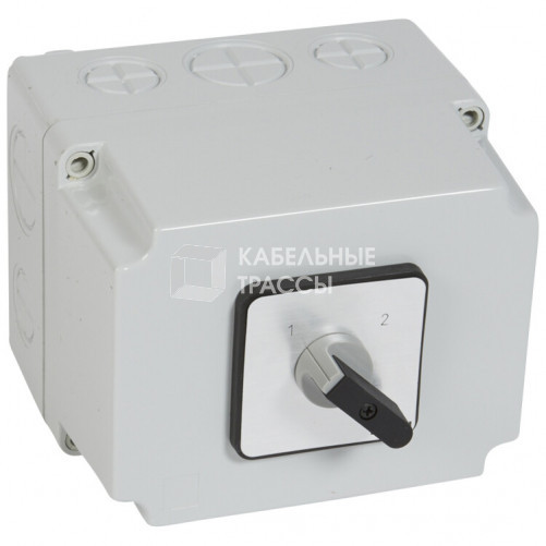 Переключатель - без положения ''0'' - PR 63 - 4П - 8 контактов - в коробке 135x170 мм | 027766 | Legrand