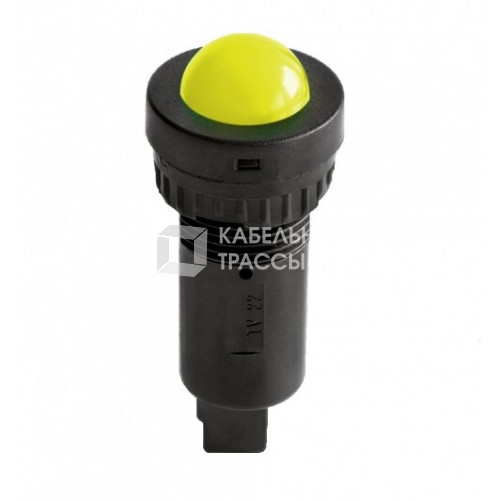 Индикатор сферический, штекерное подкл., уст.размер 22/30, круг., бел./жёлт., 230В, | ASF0F23WY230 | DKC
