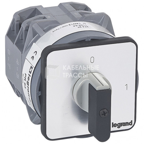 Выключатель - положение вкл/откл - PR 63 - 3П - 3 контакта - крепление на дверце | 027427 | Legrand