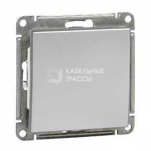 Wessen 59 Матовый хром Выключатель 1-клавишный 10АХ | VS110-154-5-86 | Schneider Electric