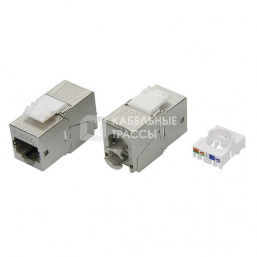 Модуль  Keystone RJ45 CAT6 экранированный(STP), 90 градусов, серебристый(форм-фактор S19) | RNK6F90TL | DKC