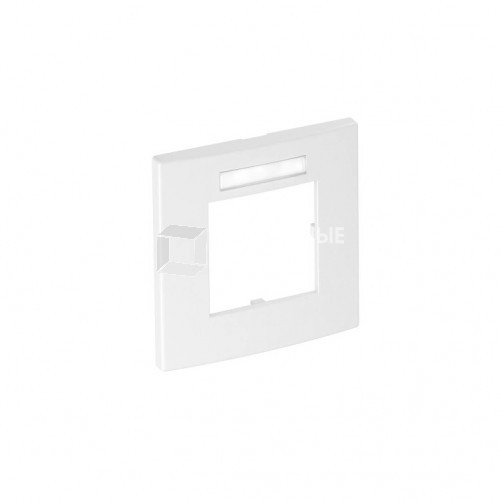 Рамка одинарная Modul45 (с полем д/маркировки,вертик.,84x84 мм,белый) (AR45-BSF1 RW) | 6119338 | OBO Bettermann