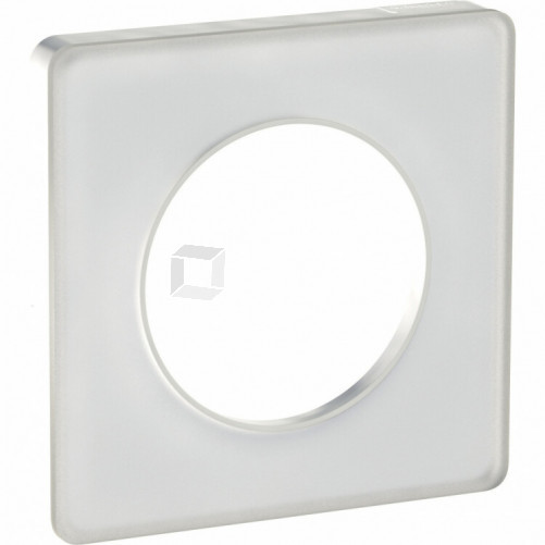Odace Прозрачный Матовый Белый Рамка 1-ая | S52P802R | Schneider Electric