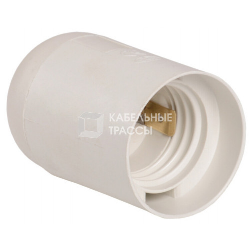 Патрон подвесной пластик Е27 белый, индивидуальный пакет Ппл27-04-К02 | EPP10-04-02-K01 | IEK