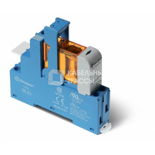 Интерфейсный модуль, электромеханическое реле; 1CO 10A; контакты AgNi; питание 48В DC (чувствит.); категория защиты IP20 | 483170480050SPA | Finder