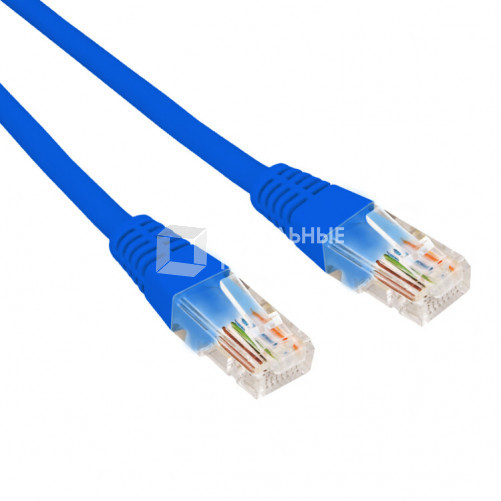 Патч-корд U/UTP, CAT 5e, RJ45-RJ45, 26AWG, LSZH, синий, 2м REXANT | 02-0104-2 | REXANT