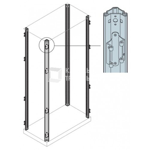 Стойки каркаса с петлями H=1600 мм (4шт) | EM1600 | ABB