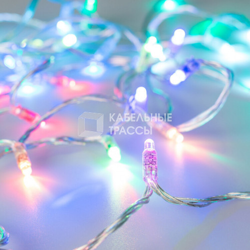 Светодиодная гирлянда ARD-STRING-CLASSIC-6000-CLEAR-40LED-LIVE RGB-SPI (12V, 26W) (Ardecoled, IP65) | 028806 | Arlight