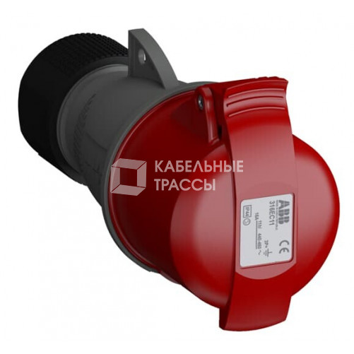 Розетка кабельная Easy&Safe 316EC11,16А,3P+E,IP44,11ч|2CMA102016R1000| ABB