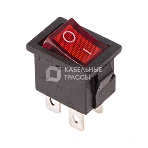 Выключатель клавишный 250V 6А (4с) ON-OFF красный с подсветкой Mini (RWB-207, SC-768) Индивидуальная упаковка 1 шт | 36-2190-1 | REXANT