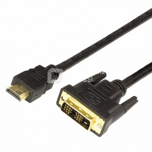 Шнур HDMI - DVI-D gold 10М с фильтрами | 17-6308 | REXANT