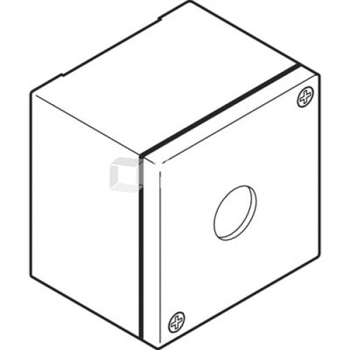 Корпус кнопочного поста KEM1-0 металлический на 1 элемент | SK616701-AA | ABB