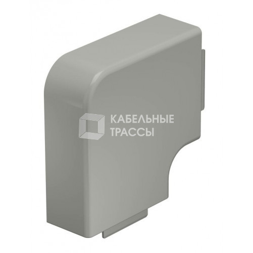 Крышка плоского угла кабельного канала WDK 40x90 мм (ПВХ,серый) (WDK HF40090GR) | 6021336 | OBO Bettermann