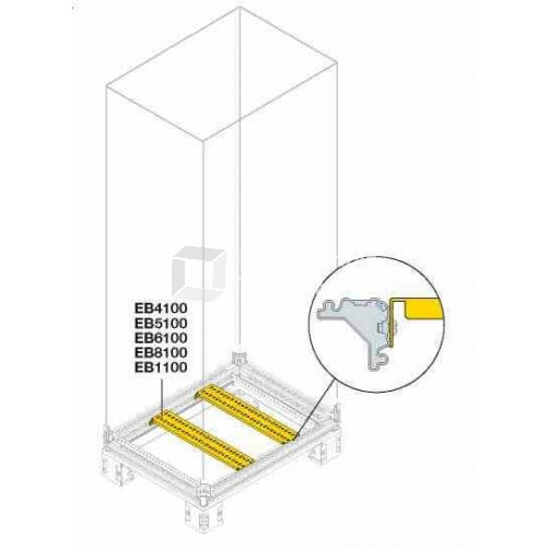 Профиль поперечный Г=400мм для вертикальных стоек(2шт) | EB4100 | ABB