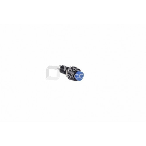 Выключатель-кнопка 250V 1А (2с) (ON)-OFF Б/Фикс синяя Micro | 36-3081 | REXANT