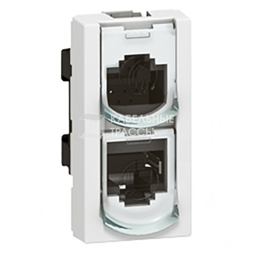 Розетка RJ 45 с разветвителем - Программа Mosaic - Ethernet/Ethernet - FTP - 9 контактов - 1 модуль - LCS? | 076539 | Legrand