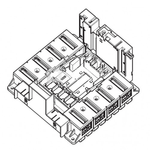 DPX3 1600 Основание выключатель 3P, подключение спереди | 422586 | Legrand