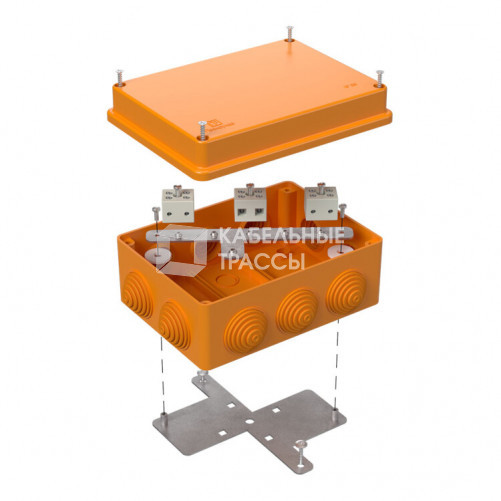 Коробка огнестойкая для о/п 40-0310-FR6.0-6 Е15-Е120 150х110х70 IP55 | 40-0310-FR6.0-6 | Промрукав