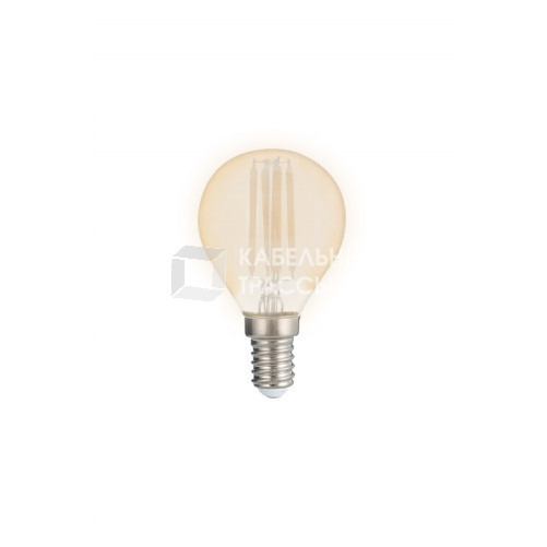 Лампа светодиодная PLED OMNI (филамент) G45 8w E14 4000K Gold 230/50 | .5021631 | Jazzway