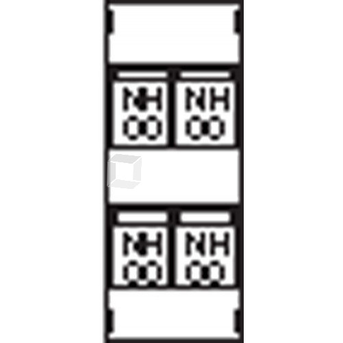 Пластрон для 4 NH00 1ряд/4 рейки | AG73 | ABB