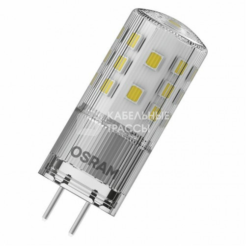 Лампа светодиодная диммируемая LED Star PIN CL 4,5W/827 12V GY6.35 6X1 | 4058075607255 | OSRAM