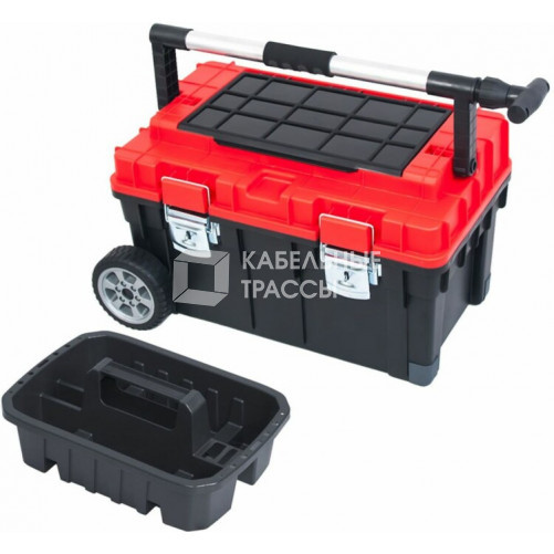 Ящик для инструментов на колесах 63х40х36см PATROL Wheelbox HD Trophy 2 красный | 146165 | Tech-KREP
