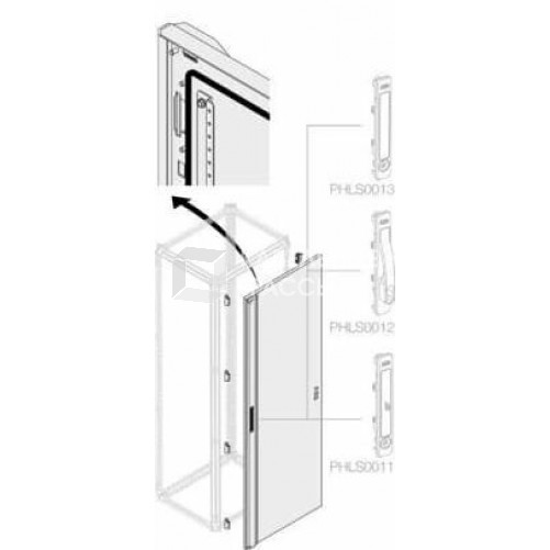 Дверь глухая с мех.запирания H1800 W500 | 1STQ002271B0000 | ABB