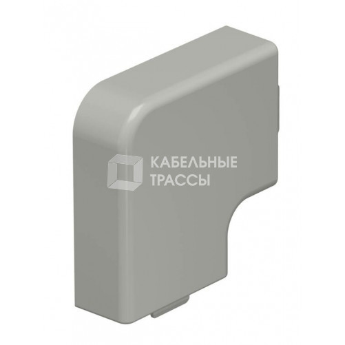 Крышка плоского угла кабельного канала WDK 15x40 мм (ПВХ,серый) (WDK HF15040GR) | 6158609 | OBO Bettermann