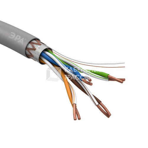 ЭРА Кабель витая пара SF/UTP Cat5e 4x2x24 AWG CU PVC 305 м | Б0044691 | ЭРА