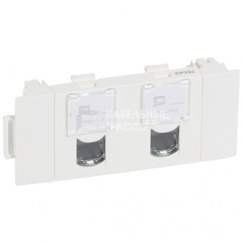 Mosaic RJ45 FTP Cat. 5e 2 модуля CD | 076542 | Legrand