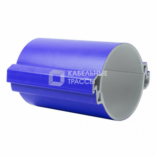 Труба гладкая разборная ПВХ 110 мм (750Н), синяя PROxima | tr-pvc-110-750-blue | EKF