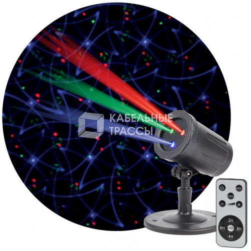 Проектор Laser Калейдоскоп, ENIOP-05 , IP44, 220В (12/252) | Б0047976 | ЭРА