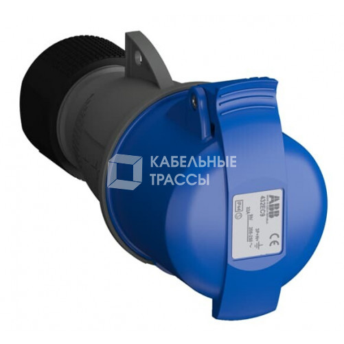 Розетка кабельная Easy&Safe 432EC9,32А,3P+N+E,IP44,9ч|2CMA102053R1000| ABB