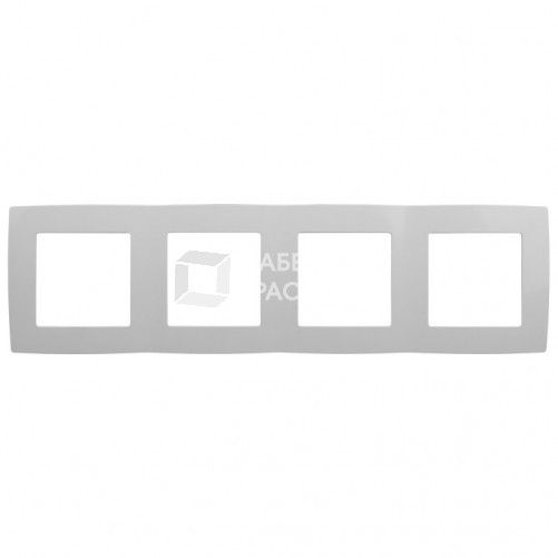 Рамка на 4 поста 12-5004-01 , белый (10/100/1600) |Б0014771 | ЭРА