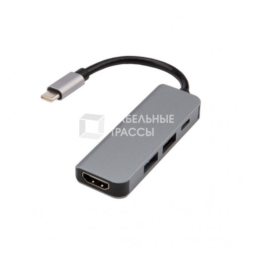 Разветвитель USB Type-C на 4 порта: 1xHDMI/2xUSB 3.0 PD/1xType-C PD REXANT |18-4151 | REXANT