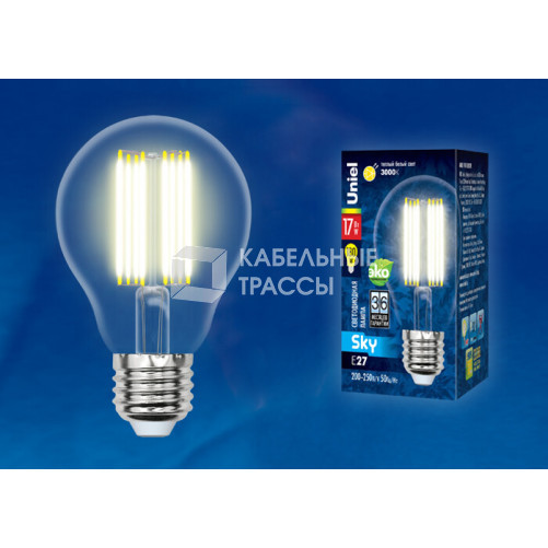 Лампа светодиодная LED-A70-17W/3000K/E27/CL PLS02WH LED. 