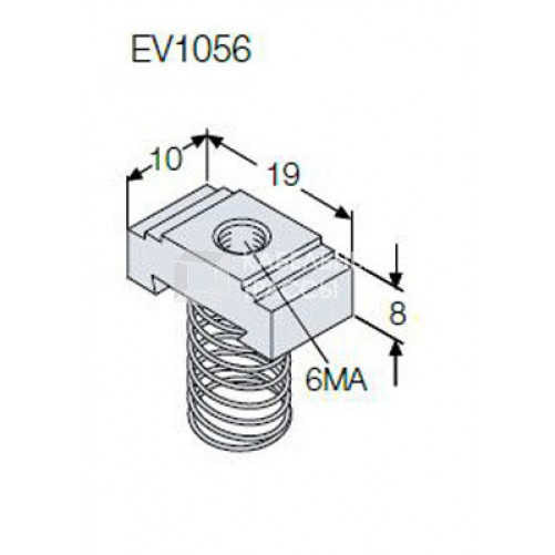 Гайка М6 для EV1050 (100шт) | EV1056 | ABB