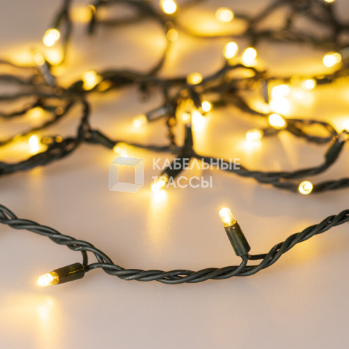 Светодиодная гирлянда ARD-STRING-PRO-1000-GREEN-100LED-PULSE Warm (230V, 7W) (Ardecoled, IP65) | 031661 | Arlight