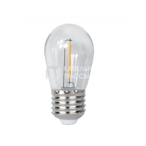 Лампа светодиодная для белт-лайта PLED- ECO- S14 1w E27 2700K CLEAR | .5040625 | Jazzway