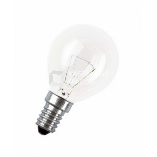 Лампа накаливания ЛОН 40Вт Е14 220В CLASSIC P CL шар | 4008321788702| Osram