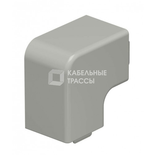 Крышка плоского угла кабельного канала WDK 30x30 мм (ПВХ,серый) (WDK HF30030GR) | 6158641 | OBO Bettermann