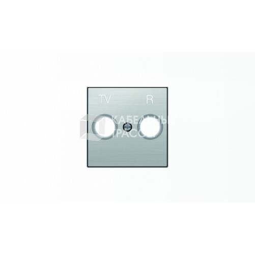 Накладка для TV-R розетки, серия SKY, цвет нержавеющая сталь|2CLA855000A1401| ABB