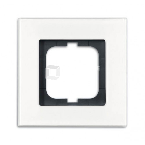 Рамка 1-постовая, серия carat, белое стекло (v.2012) | 1754-0-4442 | 2CKA001754A4442 | ABB