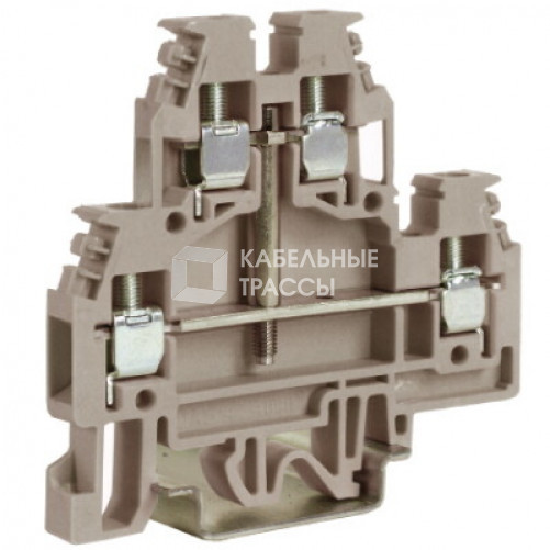 DAS.4/CI, прох-й зажим беж. 2уровня 2,5 кв.мм, с перемычкоймежду ур-ми | ZDS117 | DKC