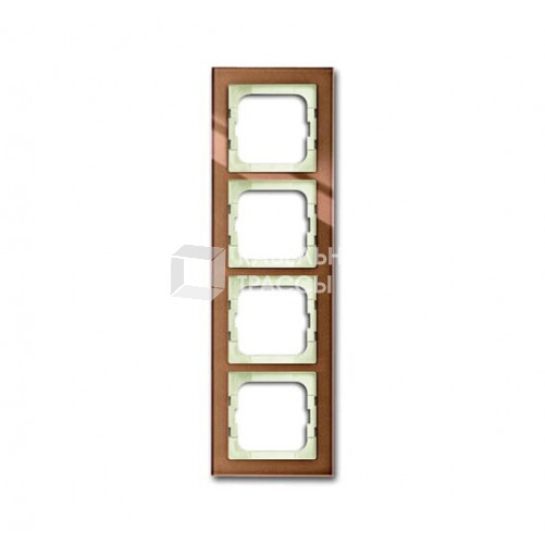 Рамка 4-постовая 1724-283, серия axcent, цвет бронзовое стекло | 1754-0-4546 | 2CKA001754A4546 | ABB