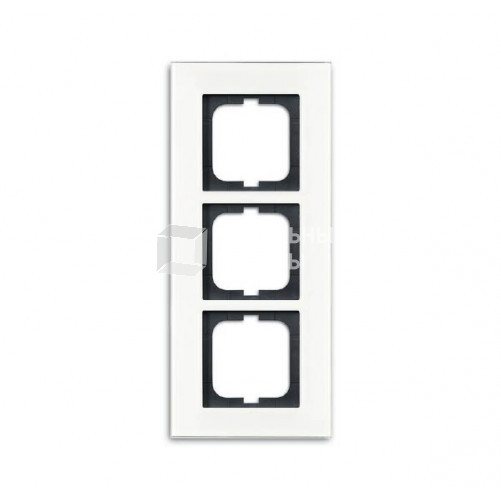 Рамка 3-постовая, серия carat, белое стекло (v.2012) | 1754-0-4444 | 2CKA001754A4444 | ABB