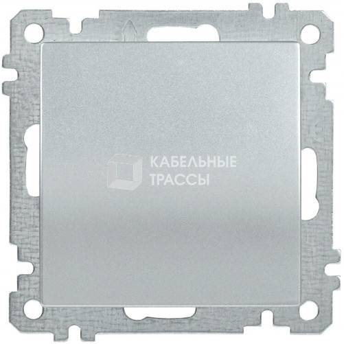 BOLERO серебрянный Выключатель 1-клавишный 10А ВС10-1-0-Б | EVB10-K23-10 | IEK
