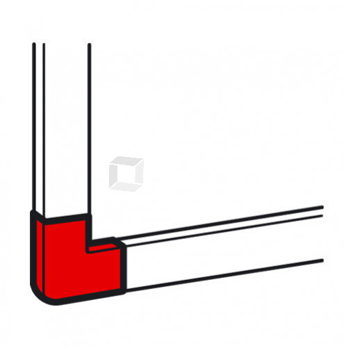 Плоский угол - для мини-каналов Metra - 40x40 | 638183 | Legrand